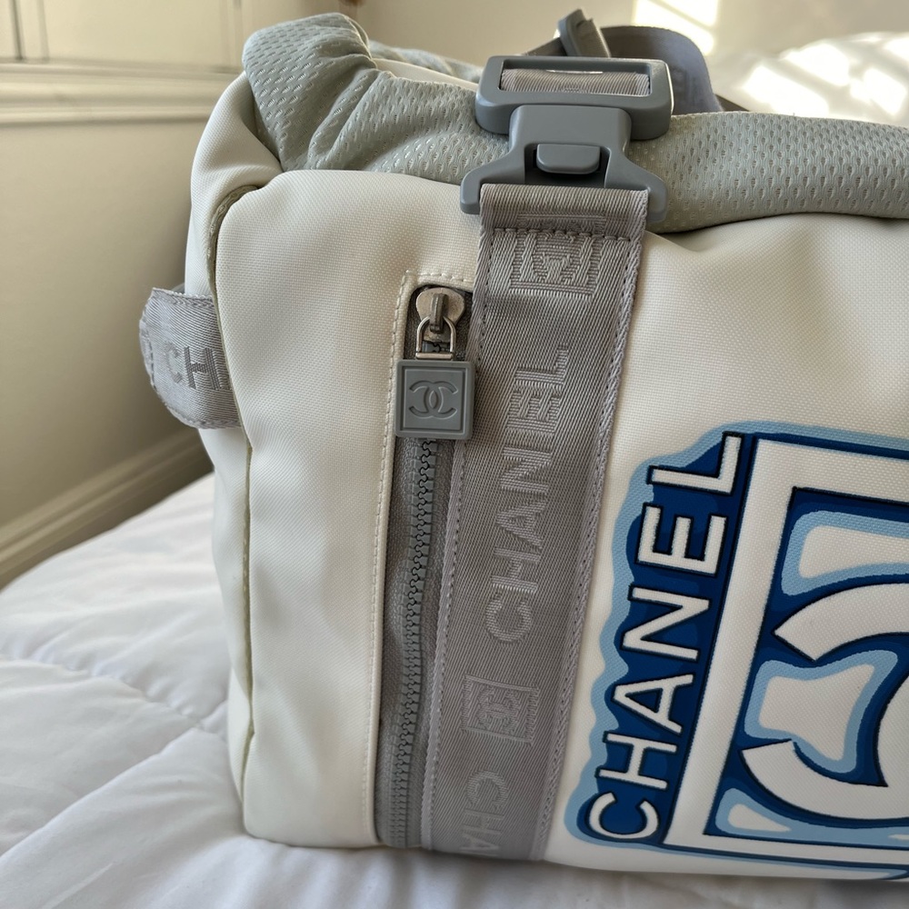 Chanel Sports Camellia Duffle Bag - Picture 3 of 16